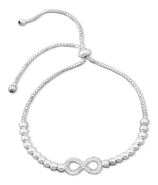 PULSERA AJUSTABLE PLATA 925 INFINITO - 1