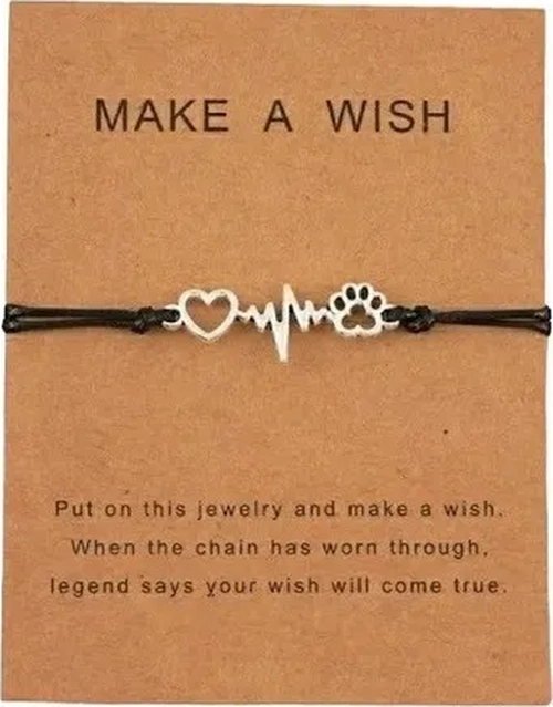 PULSERA CORAZON PATITA PERRO SUERTE - 2