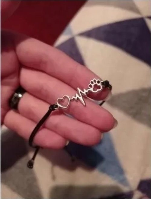 PULSERA CORAZON PATITA PERRO SUERTE - 5