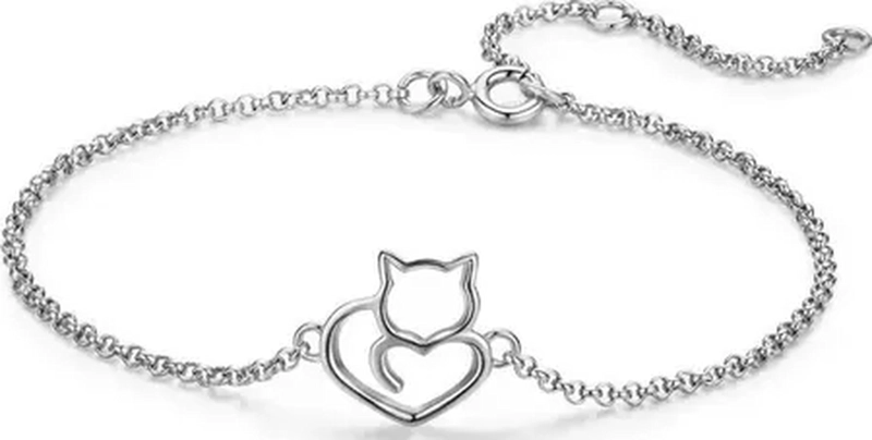 PULSERA GATO PLATA 925 MUJER - 1