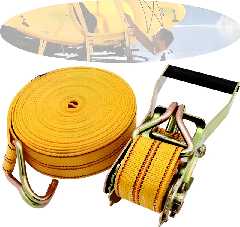 ESLINGA DE AMARRE 10MTS RATCHET LIMITE DE CARGA 3600 KG - 1