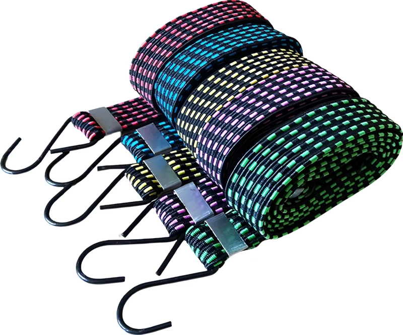 SET 10 CUERDAS ELASTICAS ESLINGAS 1.5M AMARRA DE CARGA PULPO - 7