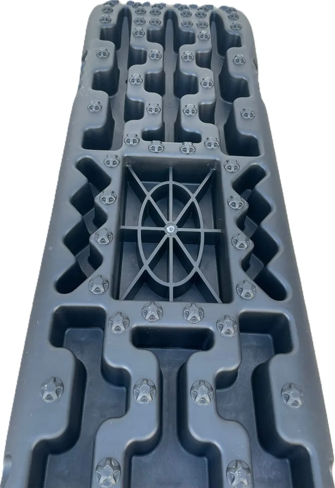 TABLAS DE TRACCION RESCATE 4X4 PAR CON BASE HI-LIFT NEGRA NEGRO - 1