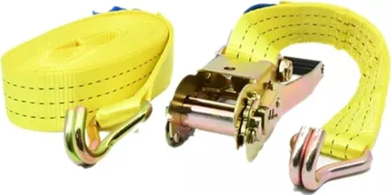 ESLINGA DE AMARRE CON TRINQUETE 2'' X 2 CAPAS X 9 METROS AMARILLO - 1