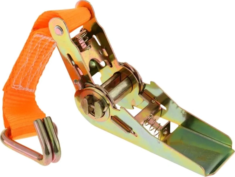 PACK X4 ESLINGA 800 KG IZAJE AMARRAS RATCHET TRINQUETE 5 M NARANJA - 6