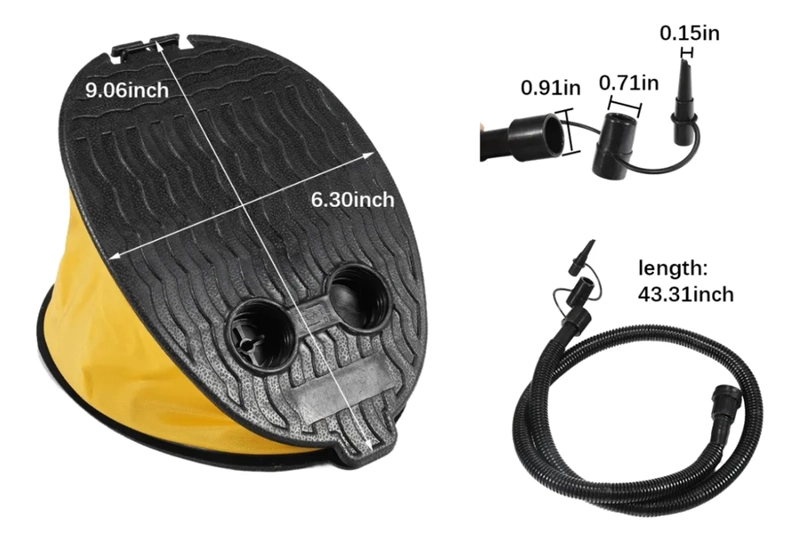 BOMBA MANUAL PARA COLCHONES INFLABLES BOTES COLCHONETAS - 1