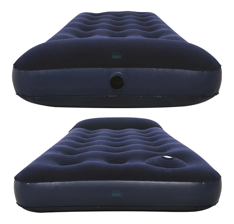 COLCHON INFLABLE 1 PLAZA 185X76X28 - INFLADOR INCORPORADO!! COLOR AZUL - 1