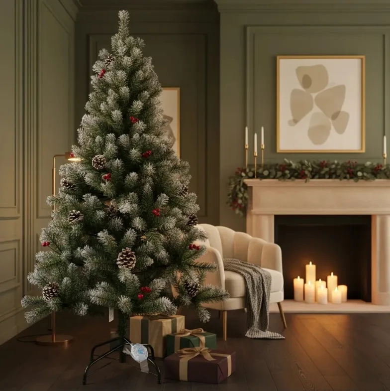 ARBOL NAVIDAD DECORACION ARBOLITO CON PINO NAVIDEÑO 150 CM VERDE - 3