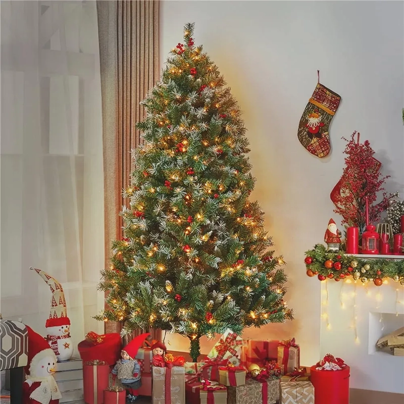 ARBOL NAVIDAD DECORACION ARBOLITO CON PINO NAVIDEÑO 150 CM VERDE - 4