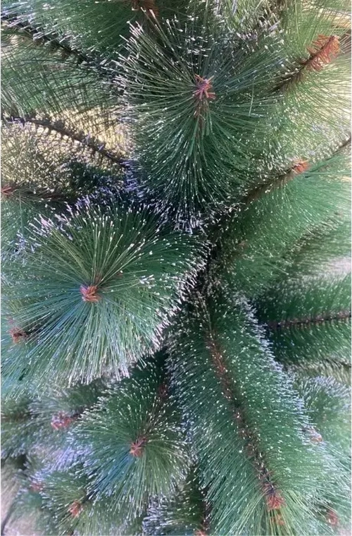 ARBOL DE NAVIDAD ARTIFICIAL VERDE 180CM CON EFECTO NIEVE BLANCO - 3