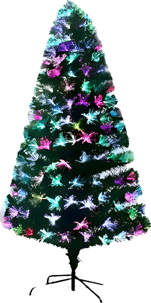 ARBOL DE NAVIDAD 120CM CON LUZ LED MULTICOLOR 6131-1 VERDE CON LUCES MULTICOLOR - 4
