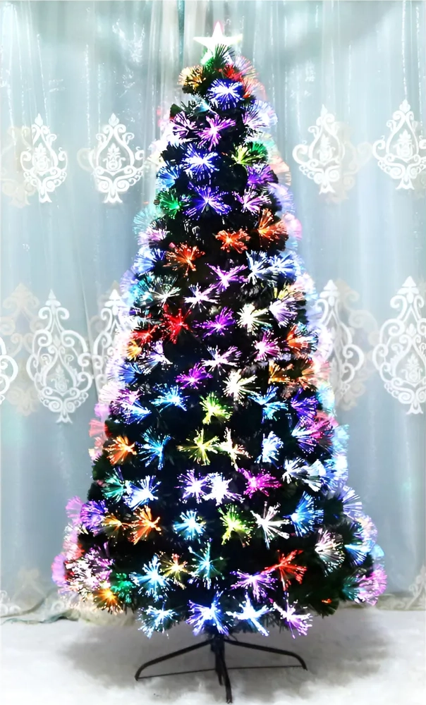 ARBOL DE NAVIDAD 120CM CON LUZ LED MULTICOLOR 6131-1 VERDE CON LUCES MULTICOLOR - 5