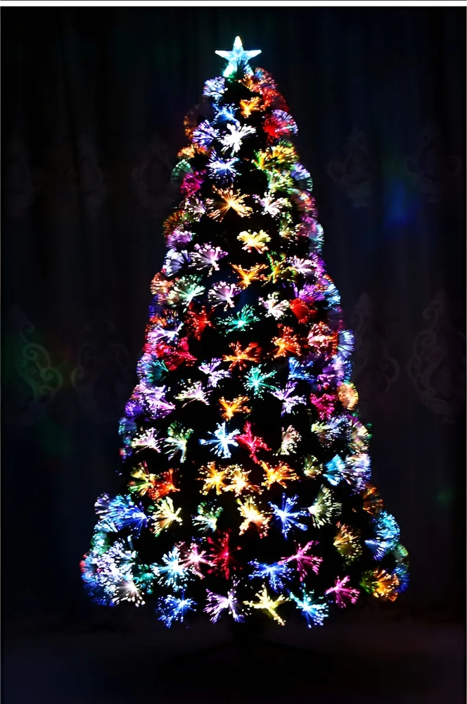 ARBOL DE NAVIDAD 120CM CON LUZ LED MULTICOLOR 6131-1 VERDE CON LUCES MULTICOLOR - 7