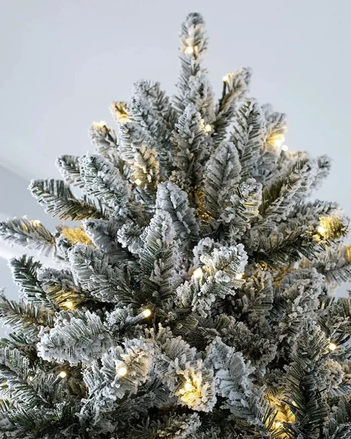 ARBOL DE NAVIDAD DE NIEVE CON LUCES LED 180CM PREILUMINADO - 3