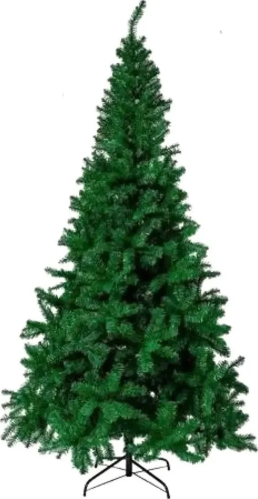 ARBOL DE NAVIDAD VERDE DE 210 CM CON PATAS DE METAL DE LUJO DE 1000 RAMAS - 6