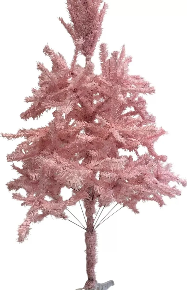ARBOL NAVIDAD ROSADO PINO 180CM DECORACION NAVIDEÑA ROSA - 4