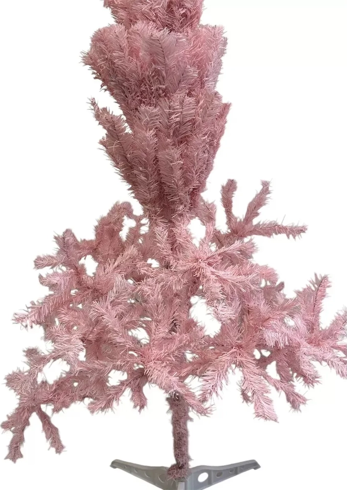ARBOL NAVIDAD ROSADO PINO 180CM DECORACION NAVIDEÑA ROSA - 5