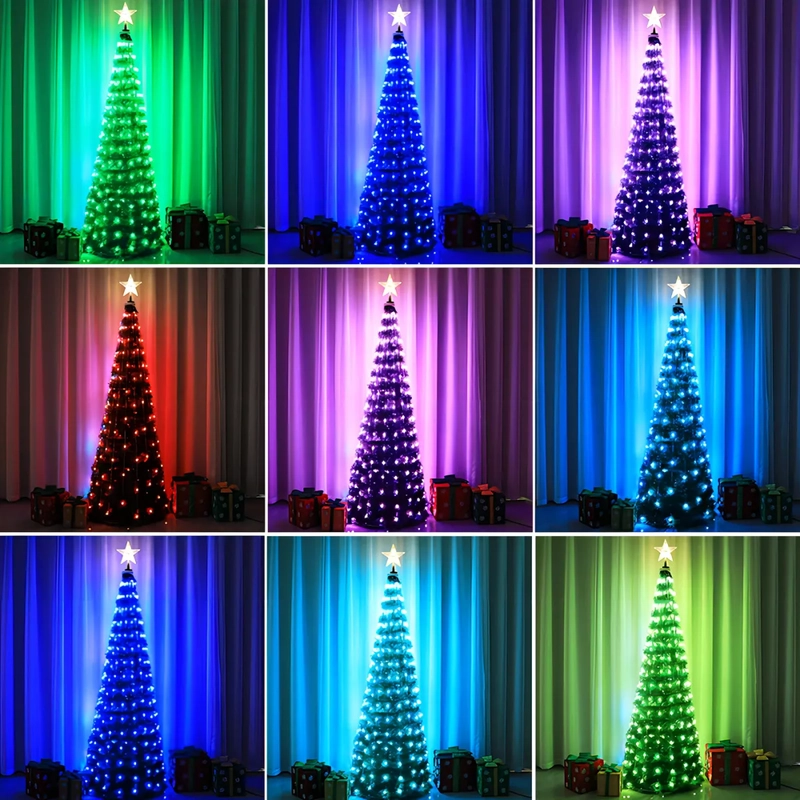 ARBOL DE NAVIDAD ARTIFICIAL PLEGABLE FACIL ARMADO 150CM COLOR VERDE CLARO - 4