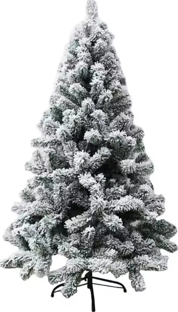 ARBOL DE NAVIDAD NEVADO COLOR BLANCO 180CM EFECTO NIEVE - 4