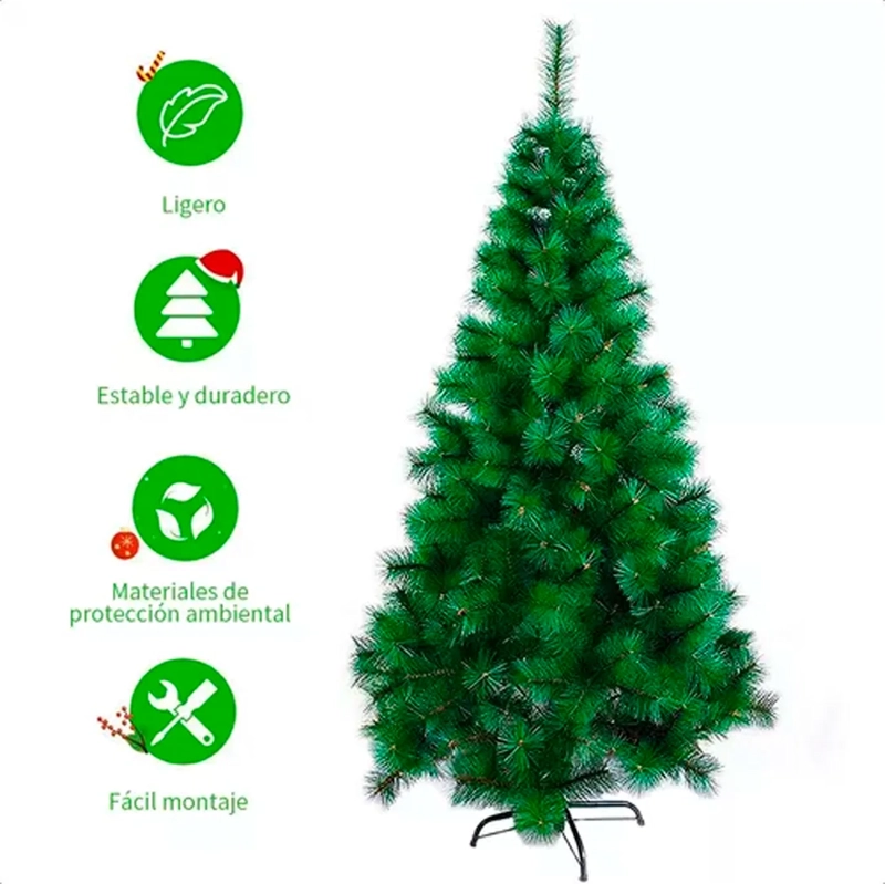 ARBOL DE NAVIDAD PINO T 1.5M PASCUA ARTIFICIAL FRONDOSO VERD VERDE - 3