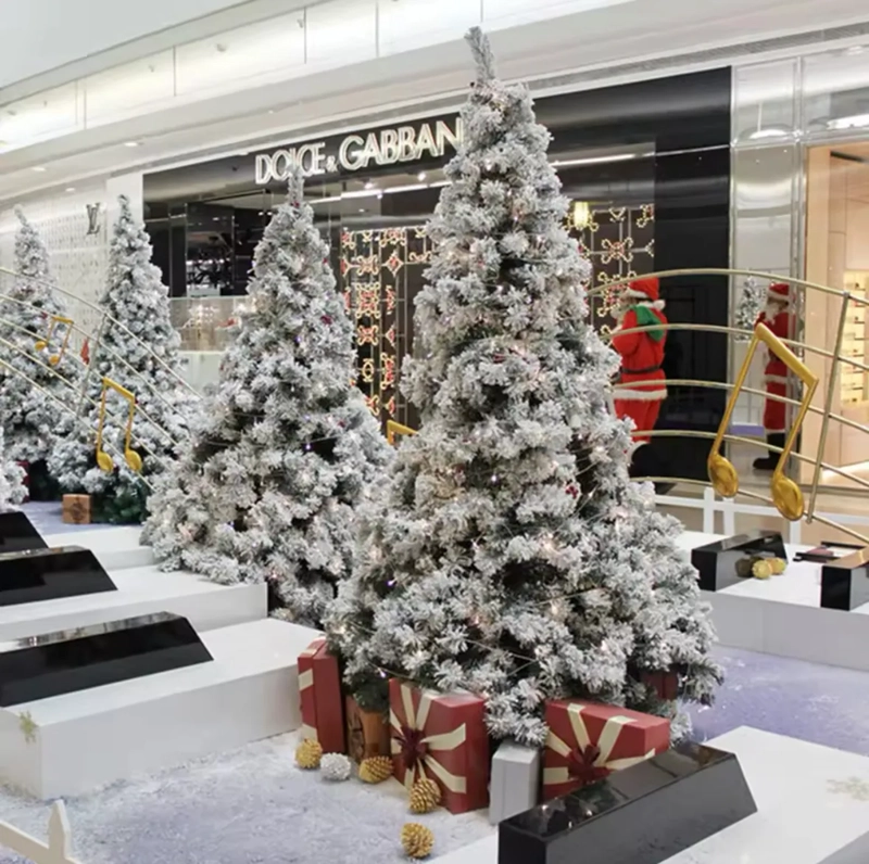 ARBOL DE NAVIDAD EFECTO NEVADO 180 CM DECO NAVIDAD - 5