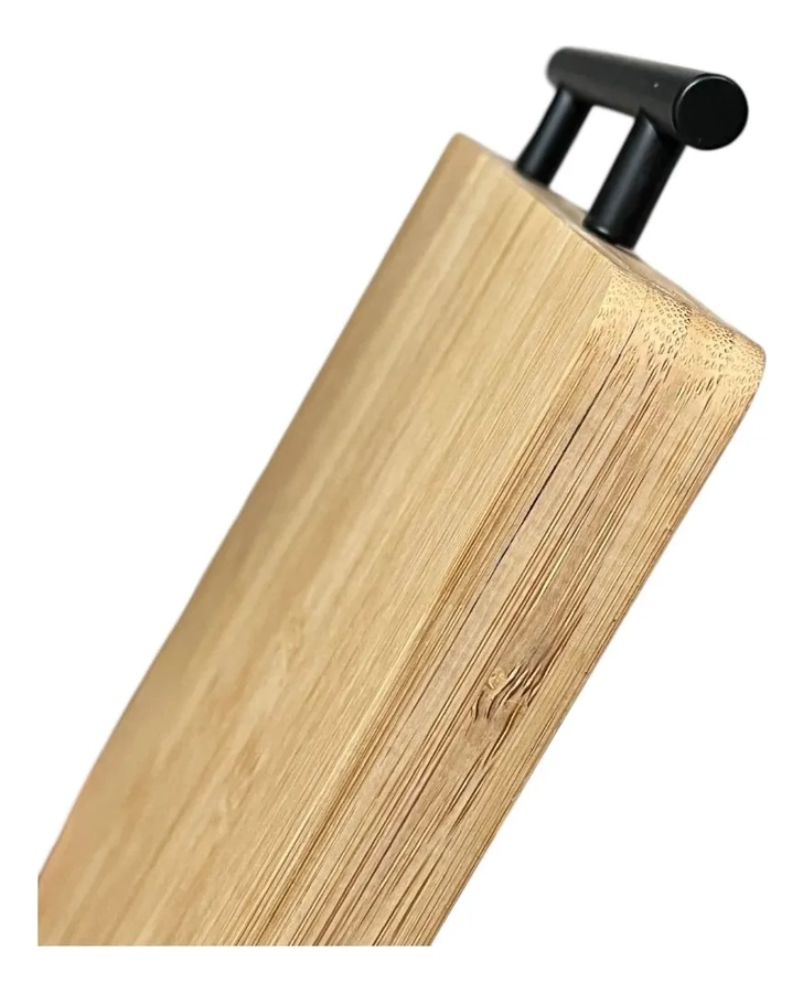 TABLA PARA PICAR DE BAMBU MADERA RECTANGULAR CON ASA MEDIANA - 2