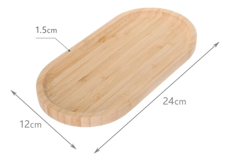 PACK 2, TABLA PARA PICAR DE MADERA OVALADA OVALADA MADERA - 2