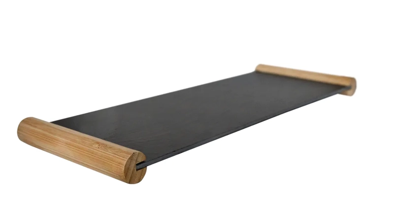 TABLA PIEDRA PIZARRA 48X17 CM WAYU COLOR NEGRO - 1