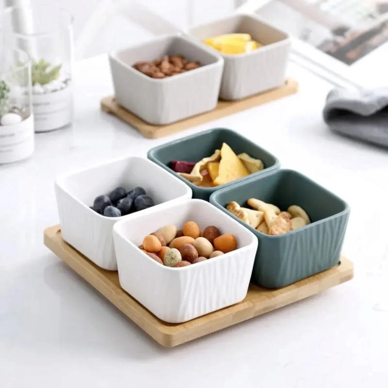 TABLA CUADRADA PARA PICAR DE MADERA, PACK DE 2 CUADRADO - 1