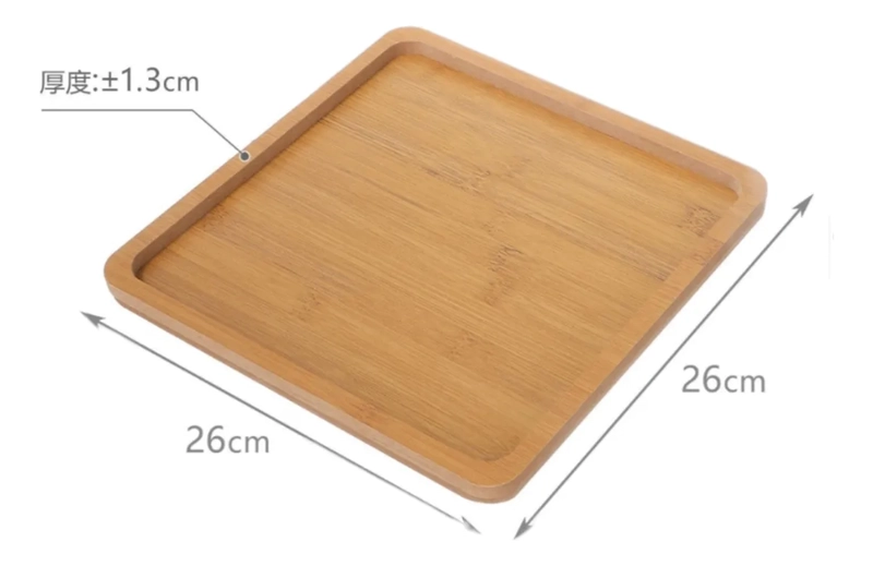 TABLA CUADRADA PARA PICAR DE MADERA, PACK DE 2 CUADRADO - 2