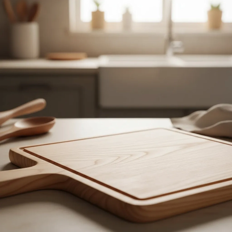 TABLAS PIZZA TABLA CUADRADA PICOTEO PLATO MADERA 27X30CM - 3