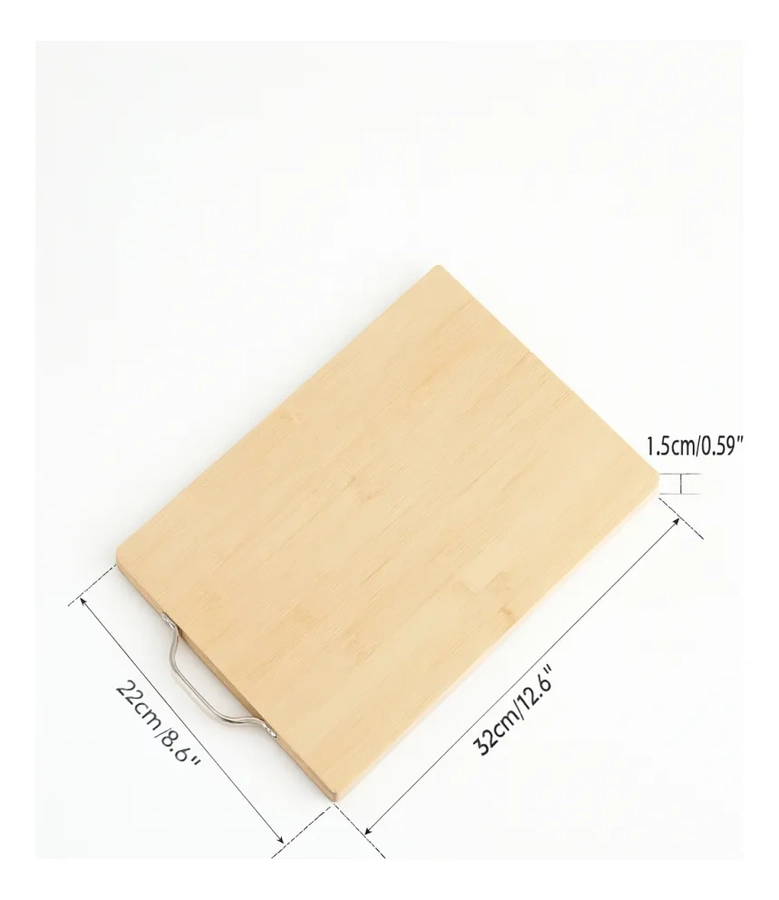TABLAS DE COCINA DE BAMBU PARA CORTAR O SERVIR MANGO 34X24CM - 5