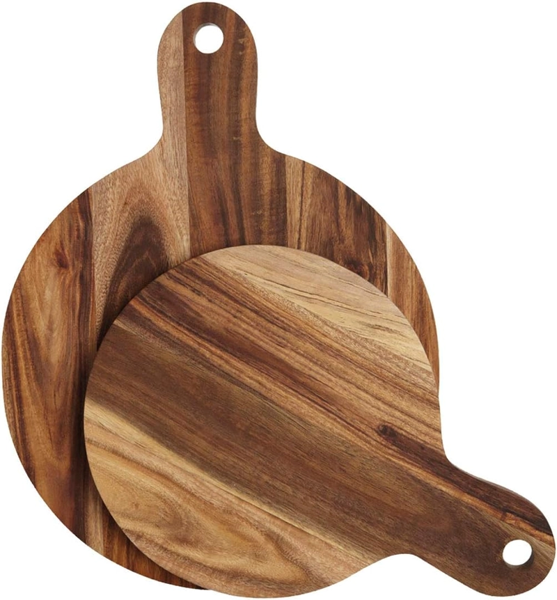TABLA DE PICAR CIRCULAR CON MANGO MCB002 LISA CAFE - 2