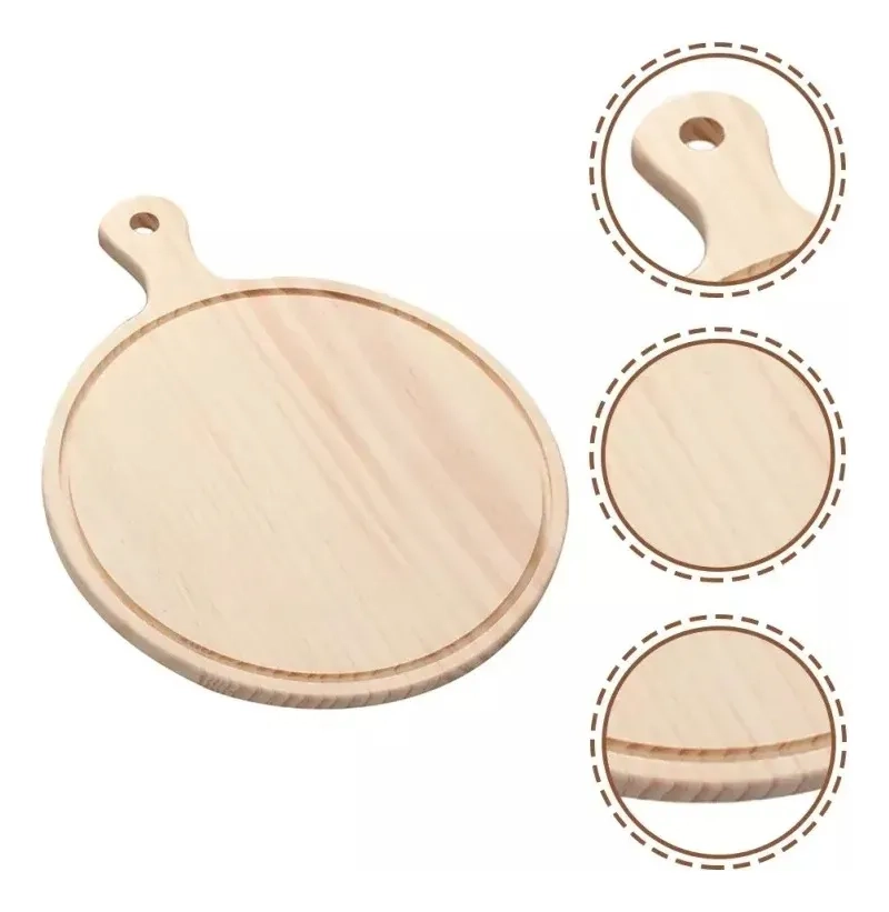TABLA PIZZA MADERA TABLAS PARA PICAR PICOTEO PEQ MARRON - 2