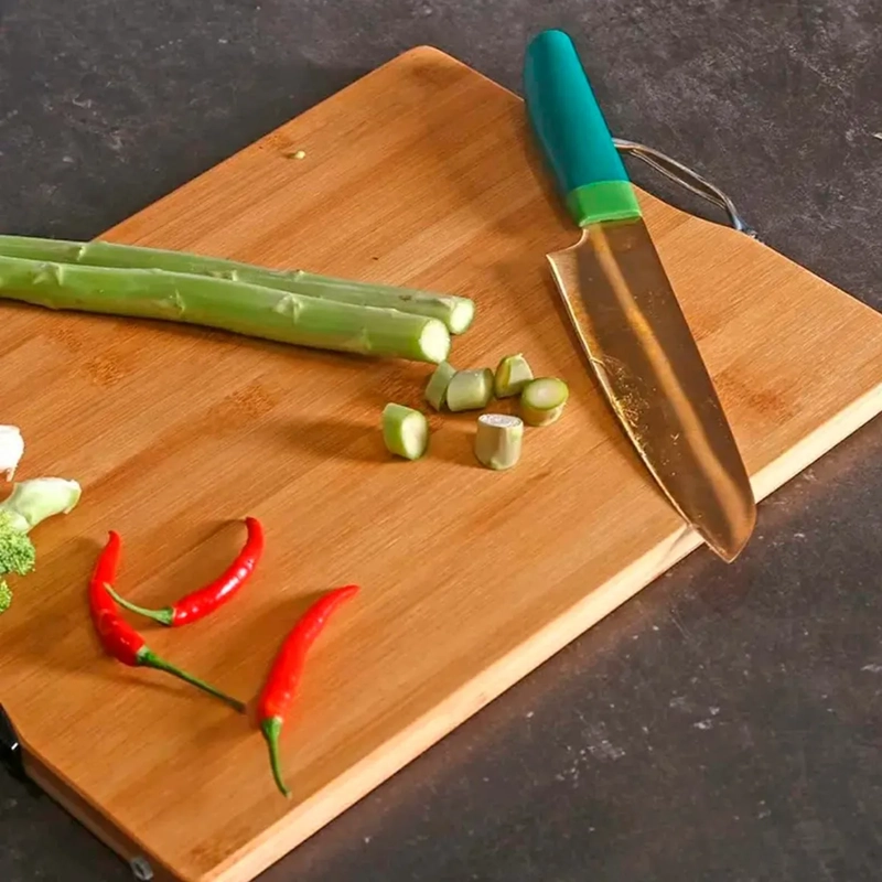 TABLA DE CORTAR CON MANGO PARA BARBACOA DE COCINA DE 20X30CM - 3