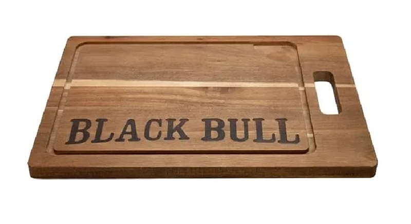 TABLA DE MADERA 45CM BLACKBULL PARRILLA TABLA MADERA 45CM NEGRO BALCK BULL - 1