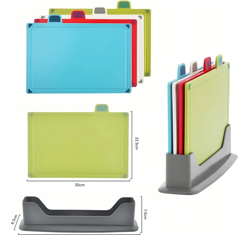 TABLA DE PICA CON PESTAÑAS K4CB5379 PARA COCINA 4 UNIDADES - 1