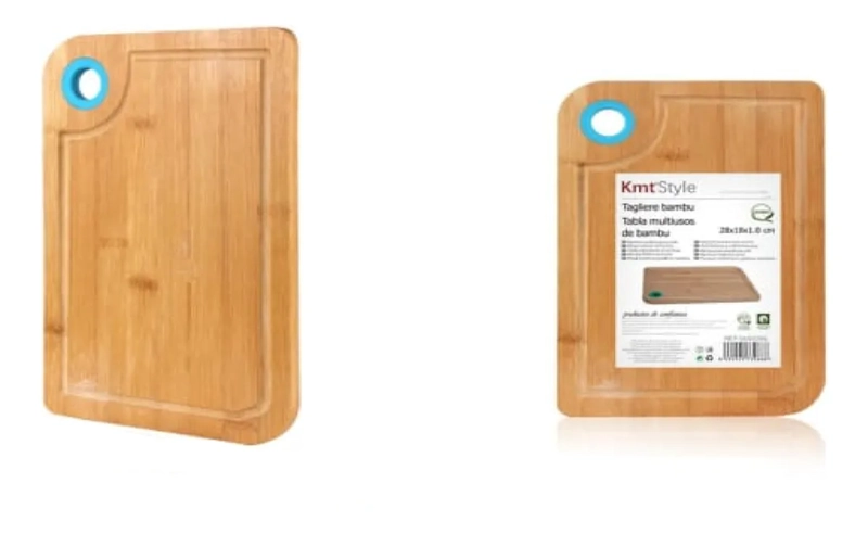 TABLA DE MADERA PARA PICAR BAMBU TABLA VEGETALES ASADOS - 2