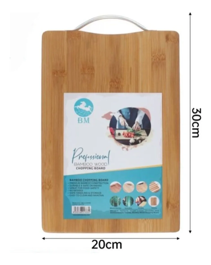 TABLA RECTANGULAR 30X20 CM PARA PICAR, CARNE VERDURA LISO - 1