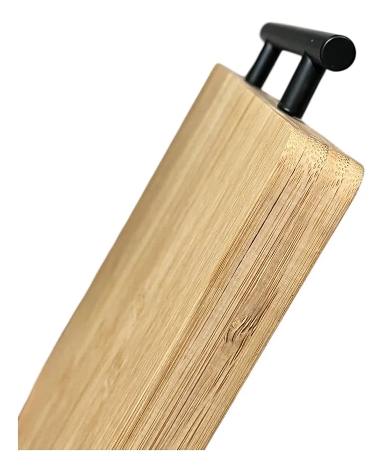 TABLA PARA PICAR DE BAMBU MADERA RECTANGULAR CON ASA GRANDE - 2