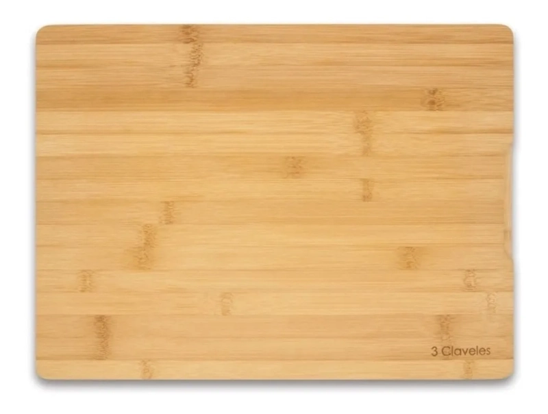 TABLA DE CORTE TRES CLAVELES BAMBU # 4666 COCINA 40X30 CM MARRON - 1