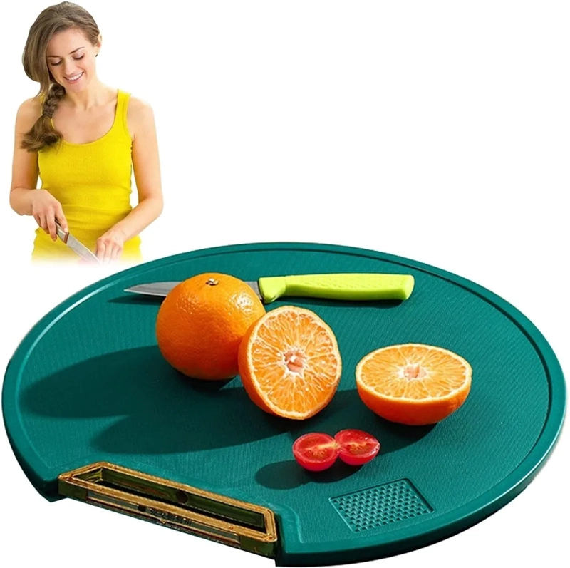 TABLA DE CORTAR PROFESIONAL RESISTENTE ANTIDESLIZANTE 1 UND REDONDA - 4