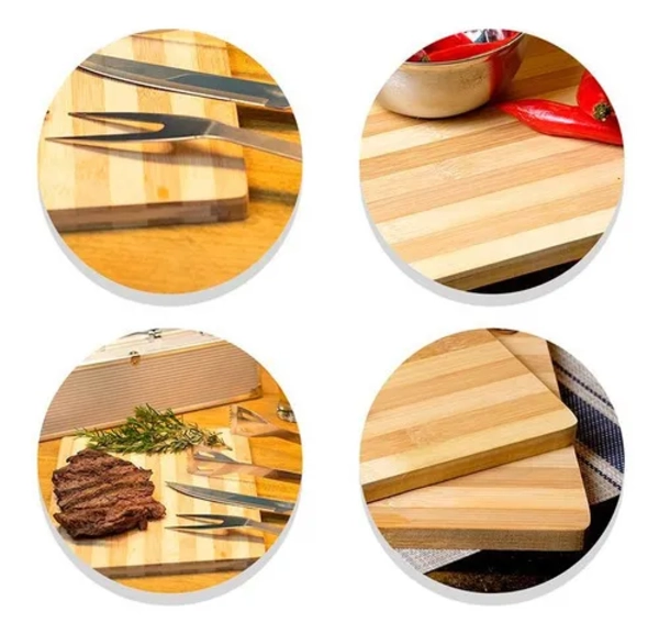TABLA PARA PICAR DE MADERA - BAMBU GRANDE - 3
