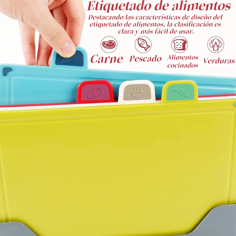 ABLAS PARA PICAR CON BASE Y COLORES INDICADORES 4 PIEZAS - 3