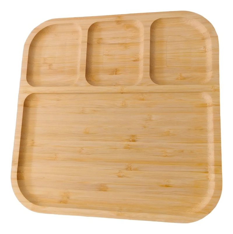 TABLA DE PICAR DE MADERA 25CM CUADRADA - 1