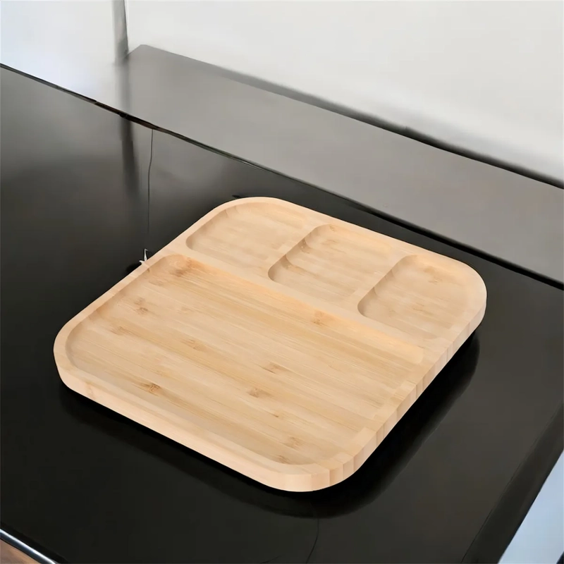 TABLA DE PICAR DE MADERA 25CM CUADRADA - 3