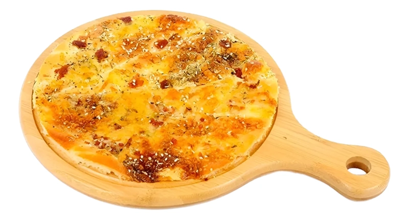 TABLA PARA PICAR Y CORTAR DE MADERA CIRCULAR ENCHAPADA 30CM - 2