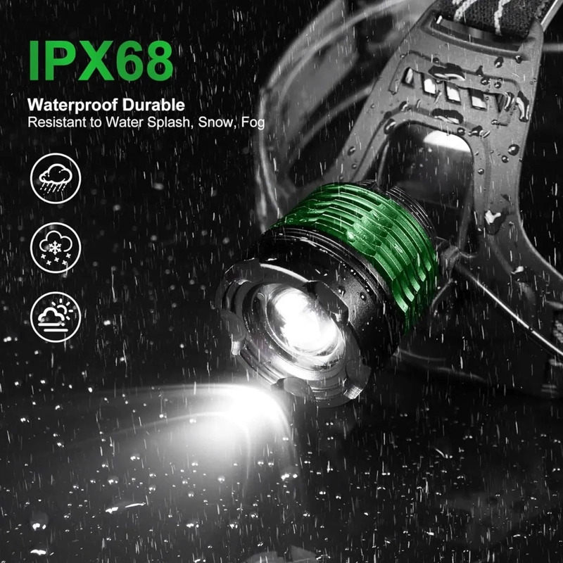 LINTERNA FRONTAL RECARGABLE FOCO MINERO FOCO LED PARA CAZAR - 4