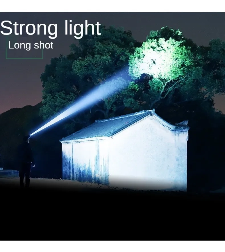 LINTERNA LED MINERO CABEZA CINTILLO USB LED T6 CREE RECARGA - 3