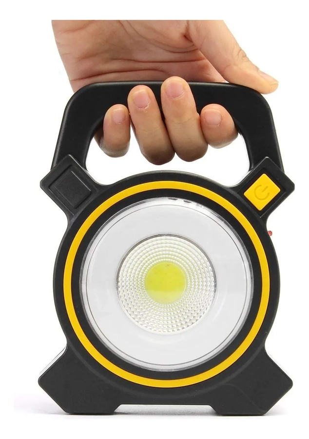 LINTERNA FOCO LED SOLAR RECARGABLE PARA CAMPING CON USB COLOR DE LA LINTERNA JY-819 - 3